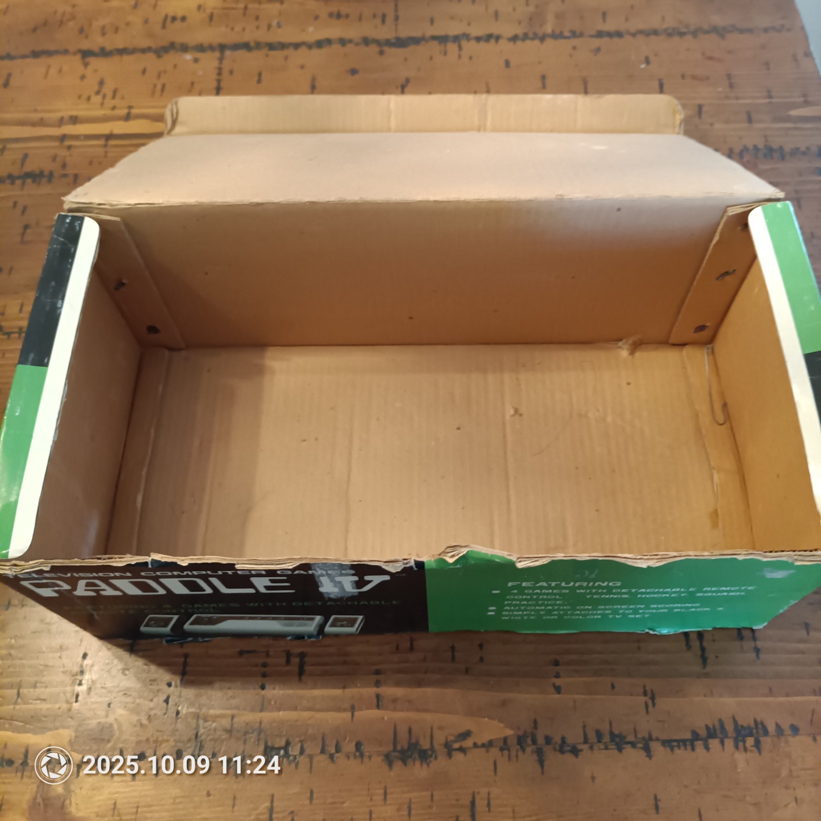 Vintage Paddle IV TV Computer Game Box Only – Pong Style Console Packaging