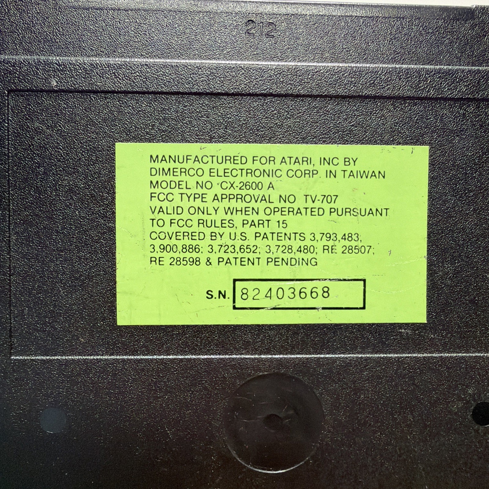 Vtg Atari CX-2600 A Untested For Parts Or Repair As Is CONSOLE Faux Wood 2600