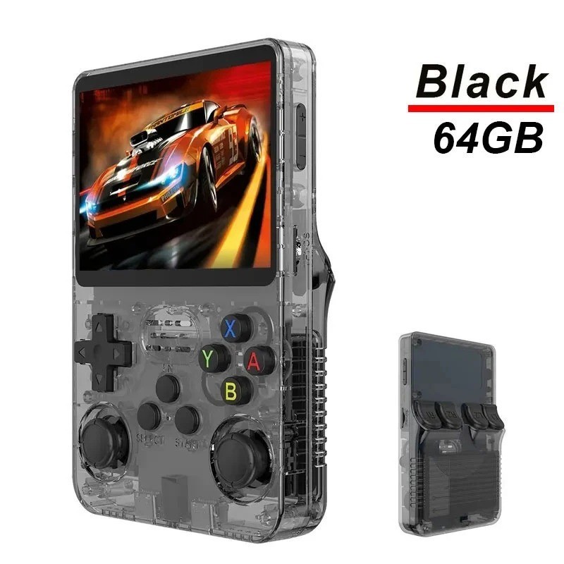 R36S Retro Handheld Video Game Console 64/128GB 20000 Games 3.5 Inch IPS Screen
