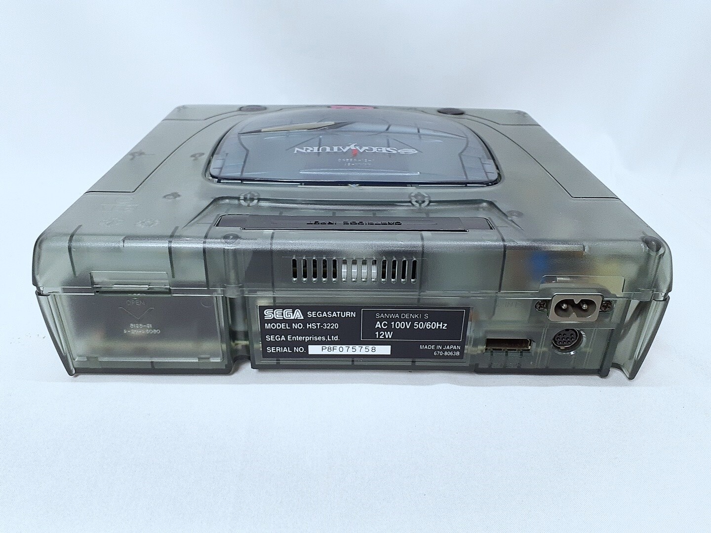 Sega Saturn Derby Stallion Limited Skeleton Black console set NTSC-J Tested