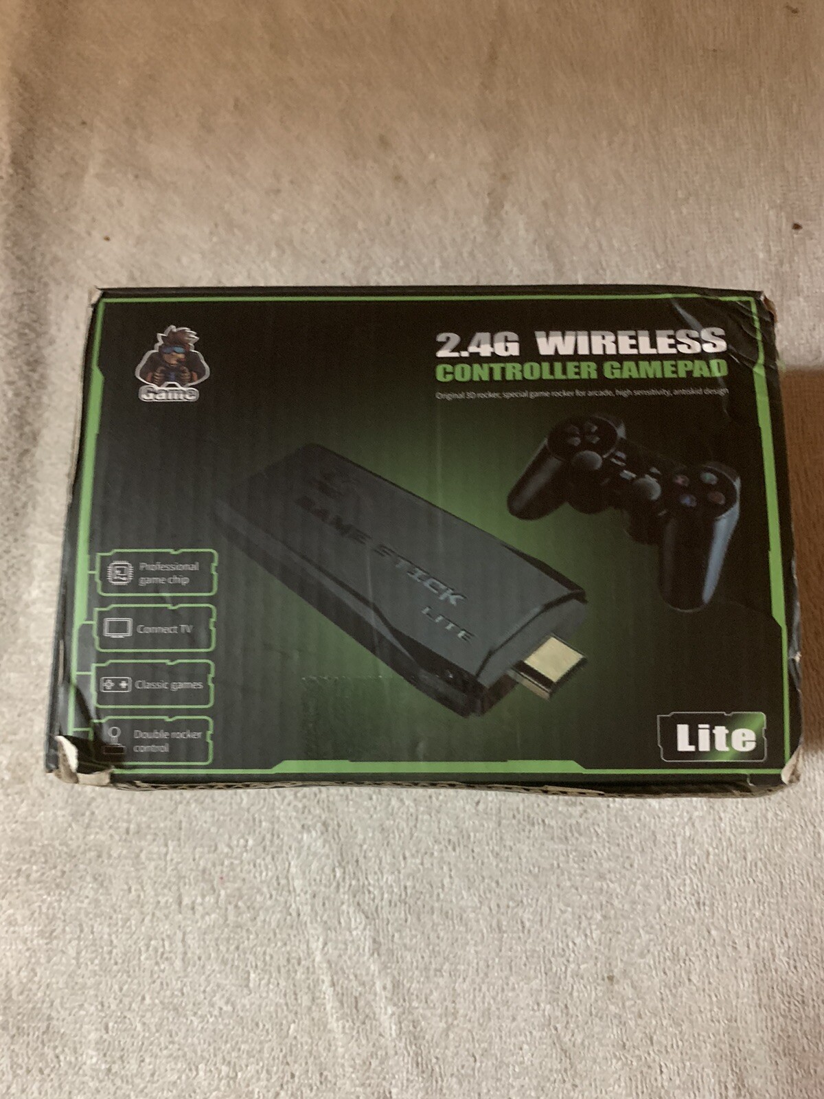 2.4G Wireless Controller Gamepad Lite – 4K Ultra HD Game Stick New Open Box