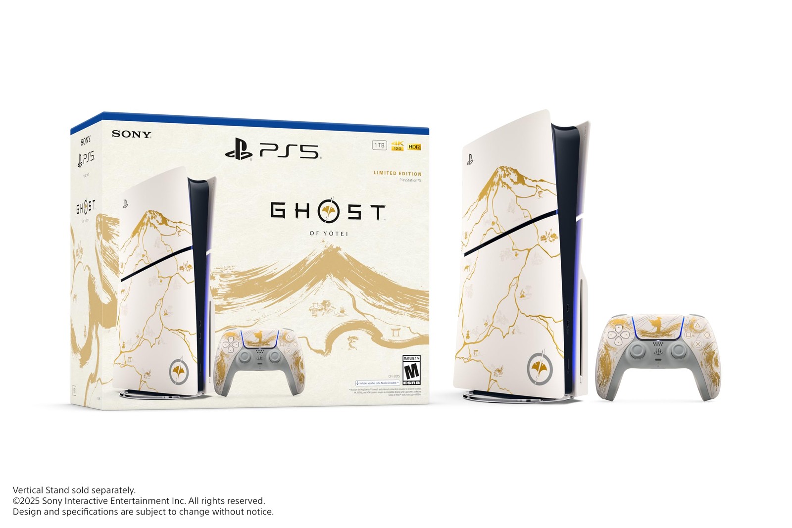 PlayStation5 Console – PS5 Ghost of Yōtei Gold Limited Edition Bundle (slim) New