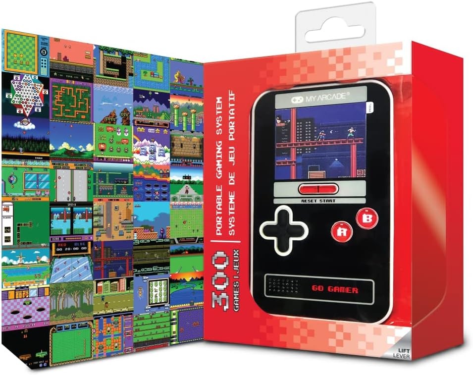 My Arcade Go Gamer Classic Portable Console 300 Games Red