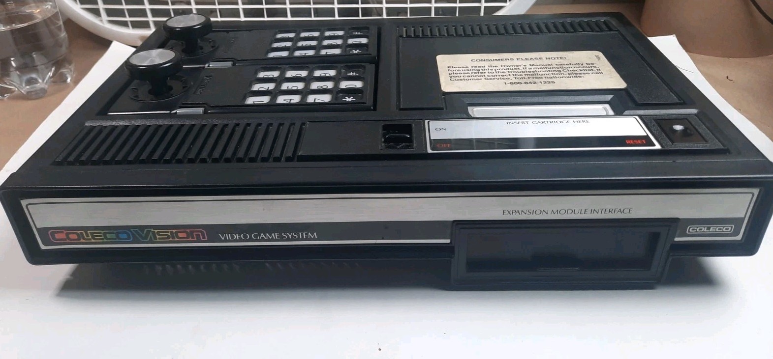 Colecovision w/ Expansion Module 1 & Coleco & Atari Games 6 Controllers