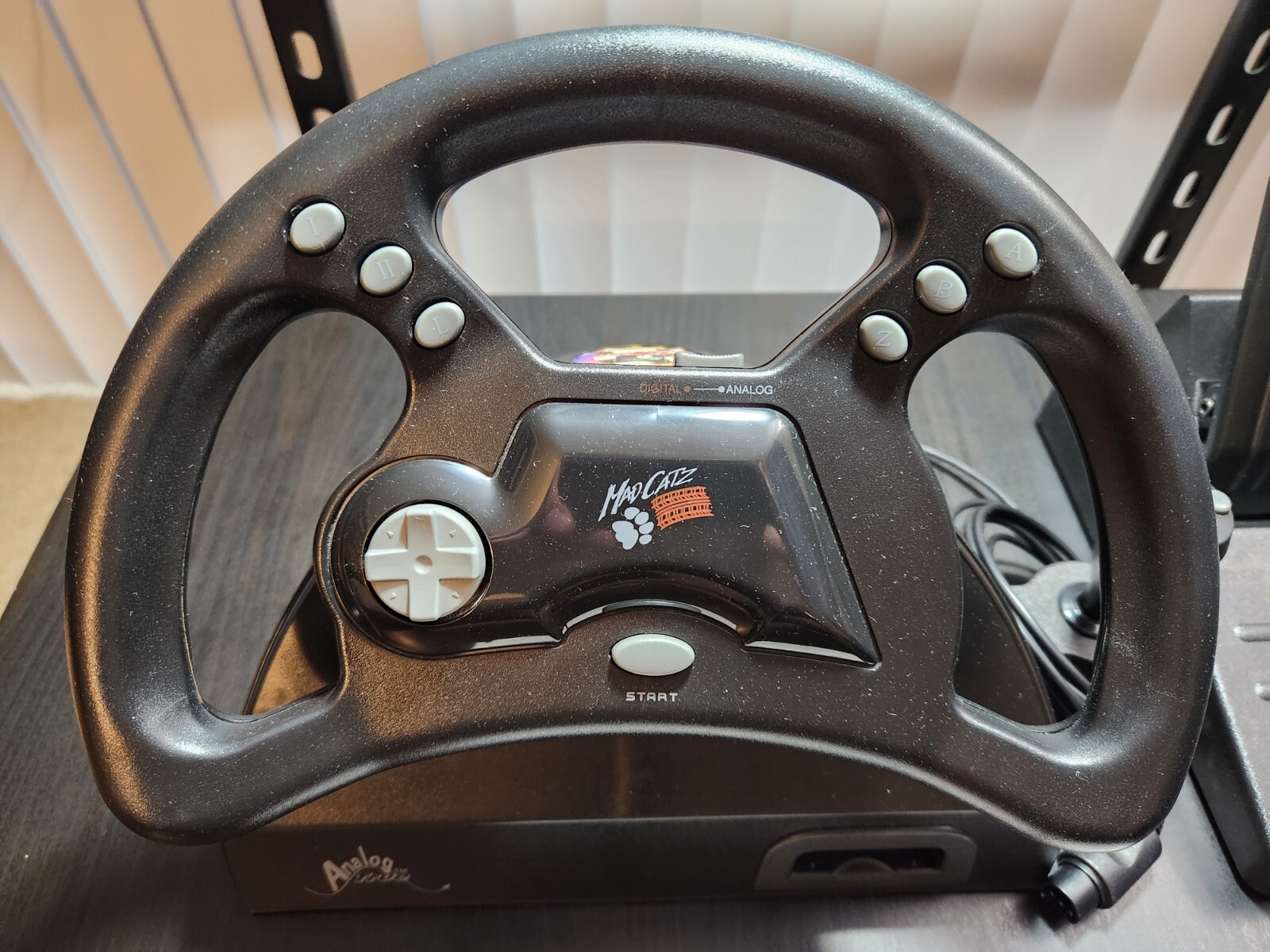 Open Used – Nintendo 64 – Mad Catz – Analog Steering Wheel w/ Force Pack – 1997