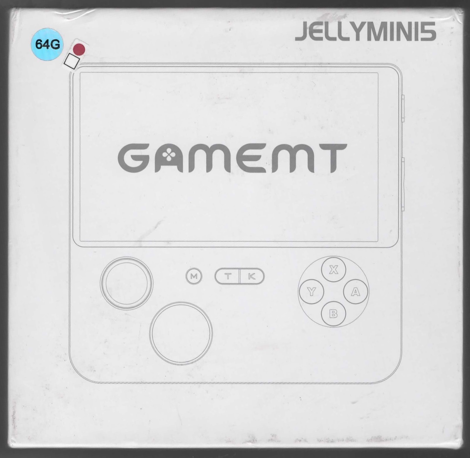 Gamemt Jellymini5 Handheld Game Console White/Black/Red 64GB Wi-Fi USB-C