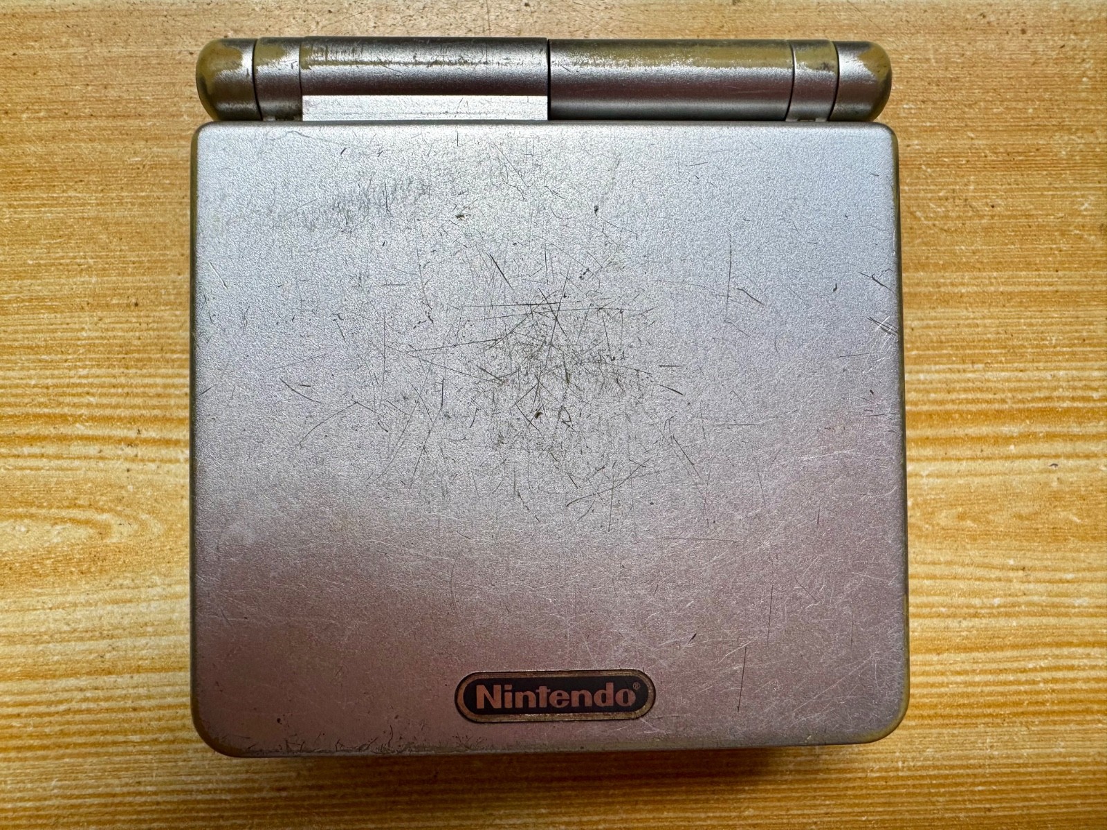 Nintendo Gameboy Advance SP AGS001 Ice Metallic Silver Handheld System Console