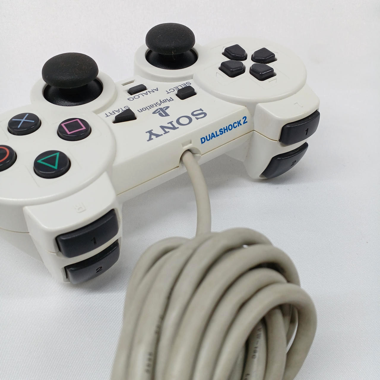 SONY PlayStation 2 SCPH-75000 Ceramic White Slim Console w/ Controller Rank:B