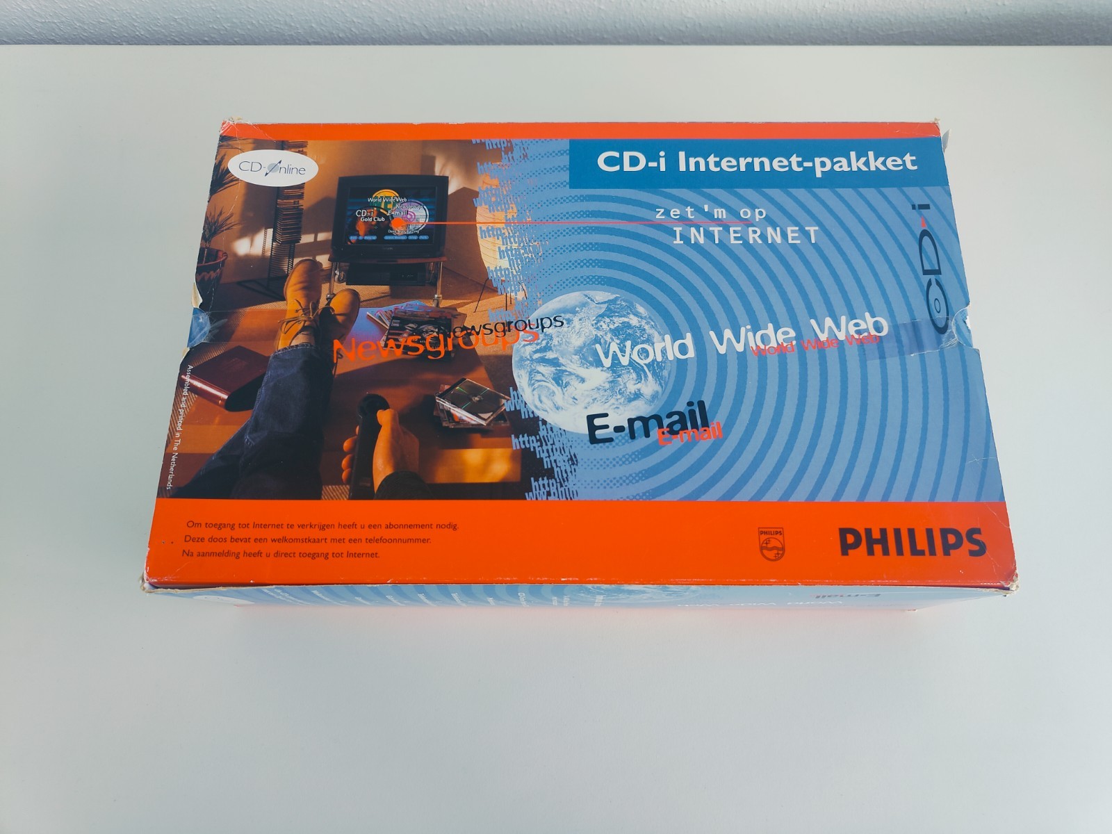 Rare Boxed World Wide Web Internet CD-ONLINE Package Philips Cd-i Philips Cdi