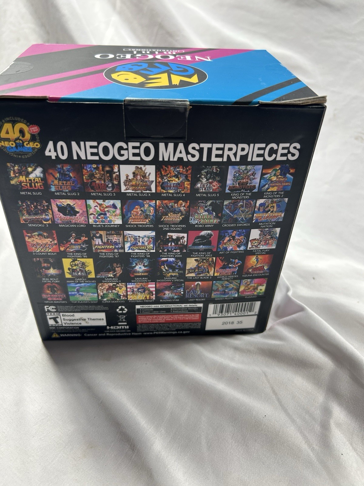 NEW Neo Geo Mini Console with 40 games – International Version – SNK