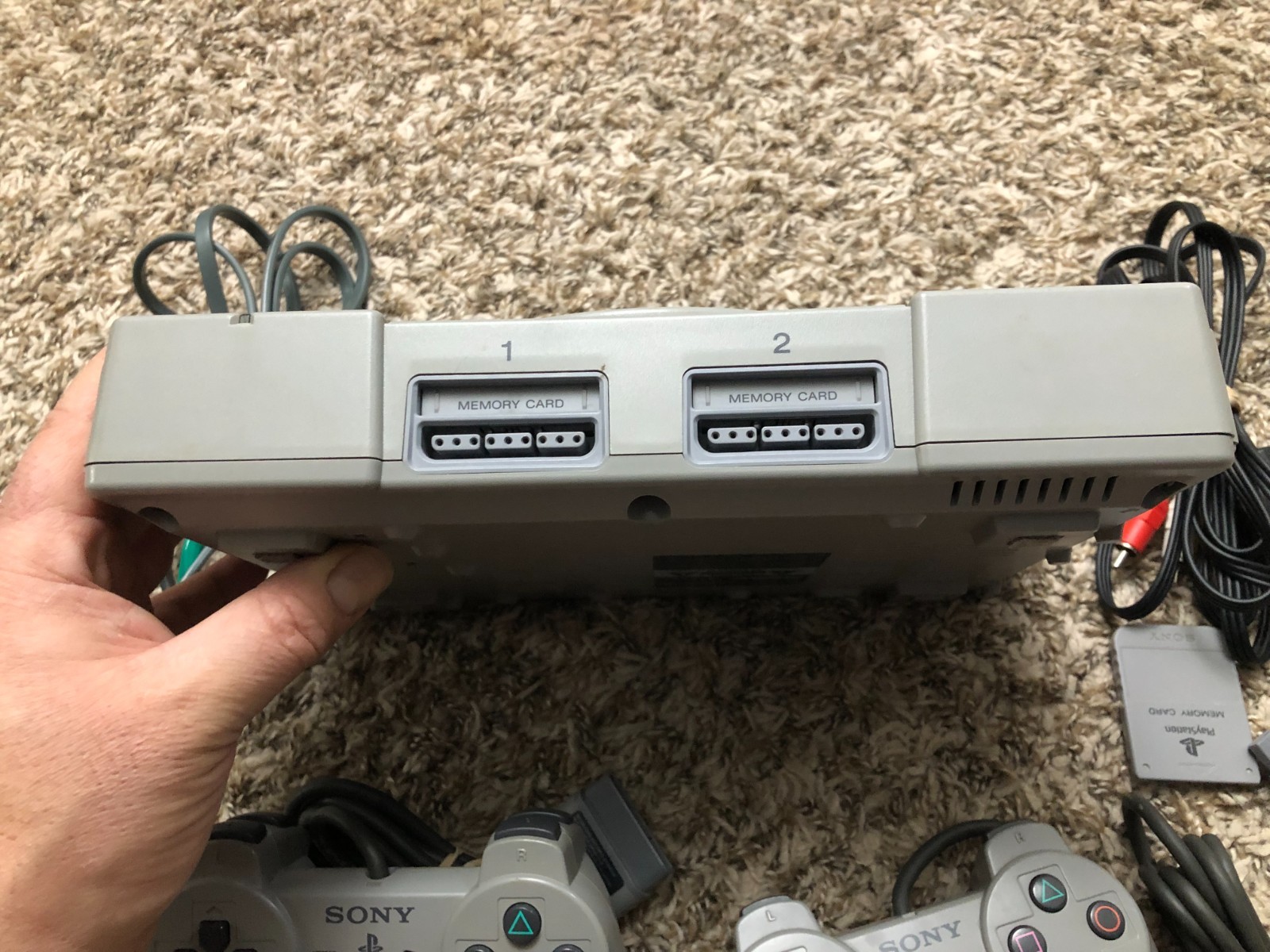 Sony PlayStation 1 Game Console – Gray w/ 2 OEM Controllers, Memory Card Tested2