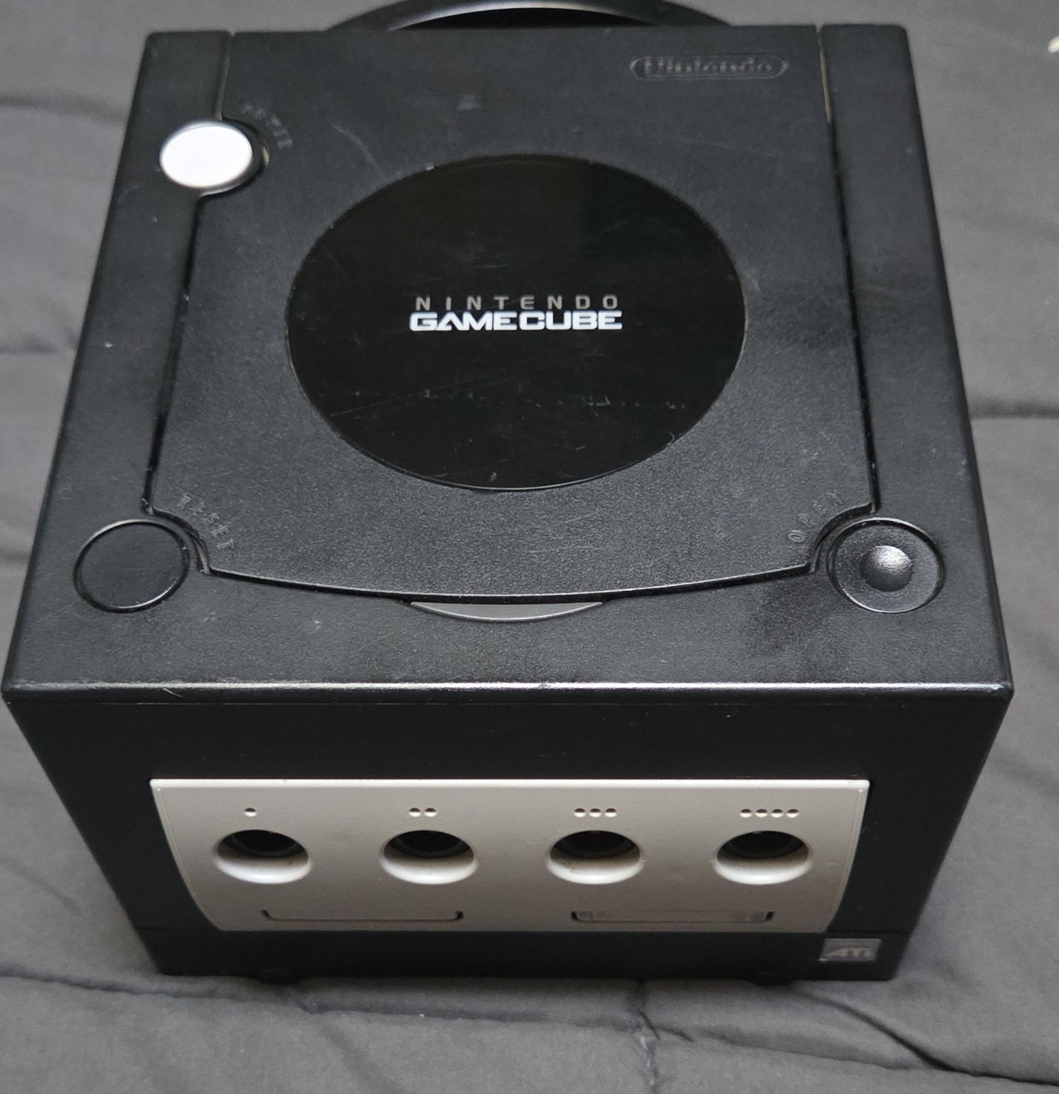 Nintendo GameCube (USA) Black Console Memory Card Slots No cords or controller