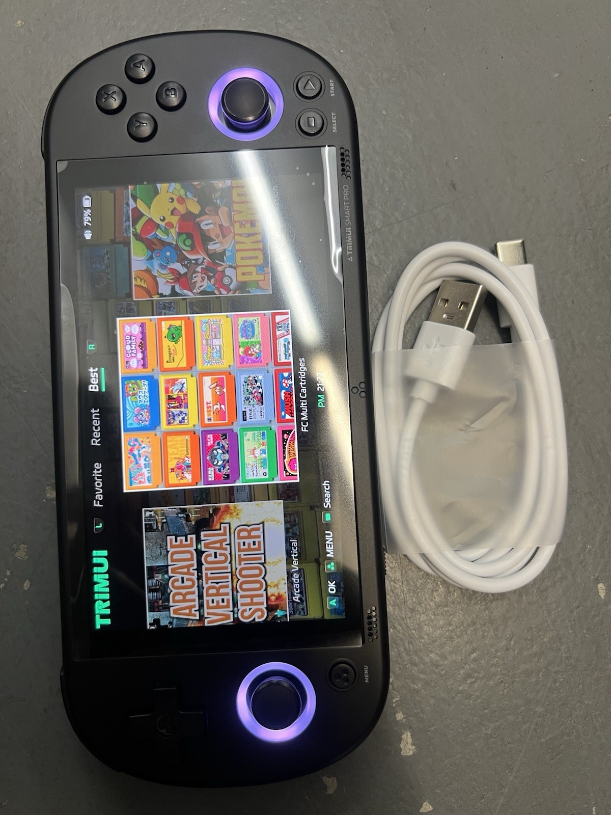 TRIMUI Smart Pro Handheld Game Console Black TG5040 USB-C WiFi