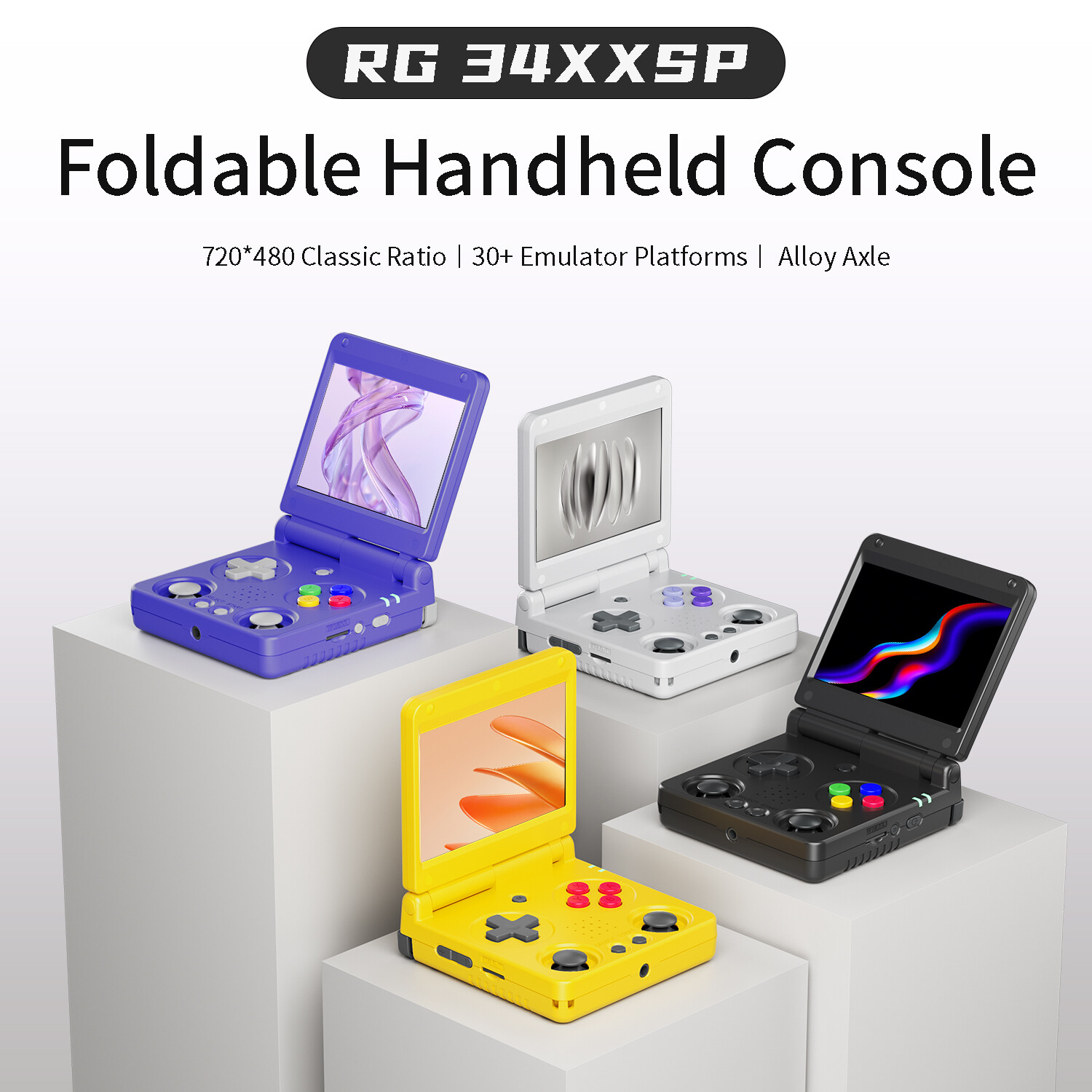 ANBERNIC RG 34XXSP Handheld Retro Game Console 3.4-inch H700 3300mAH Linux Gifts