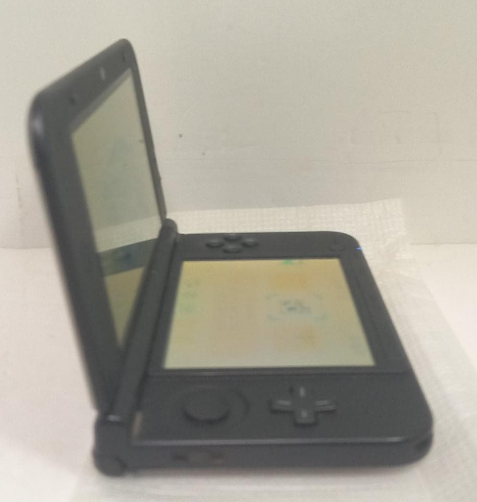 3DS/2DS/DS Working Item Nintendo 3Ds Ll Body Black Silver Box Manual Inclu Japan