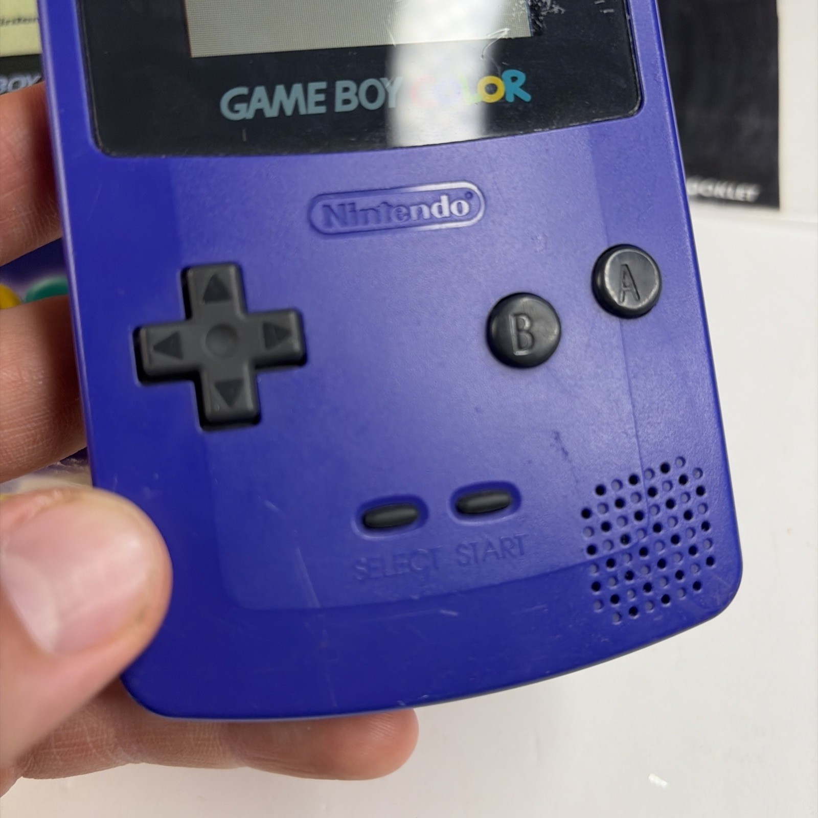 Nintendo OEM GameBoy Color Grape Purple Console In Box CGB-001