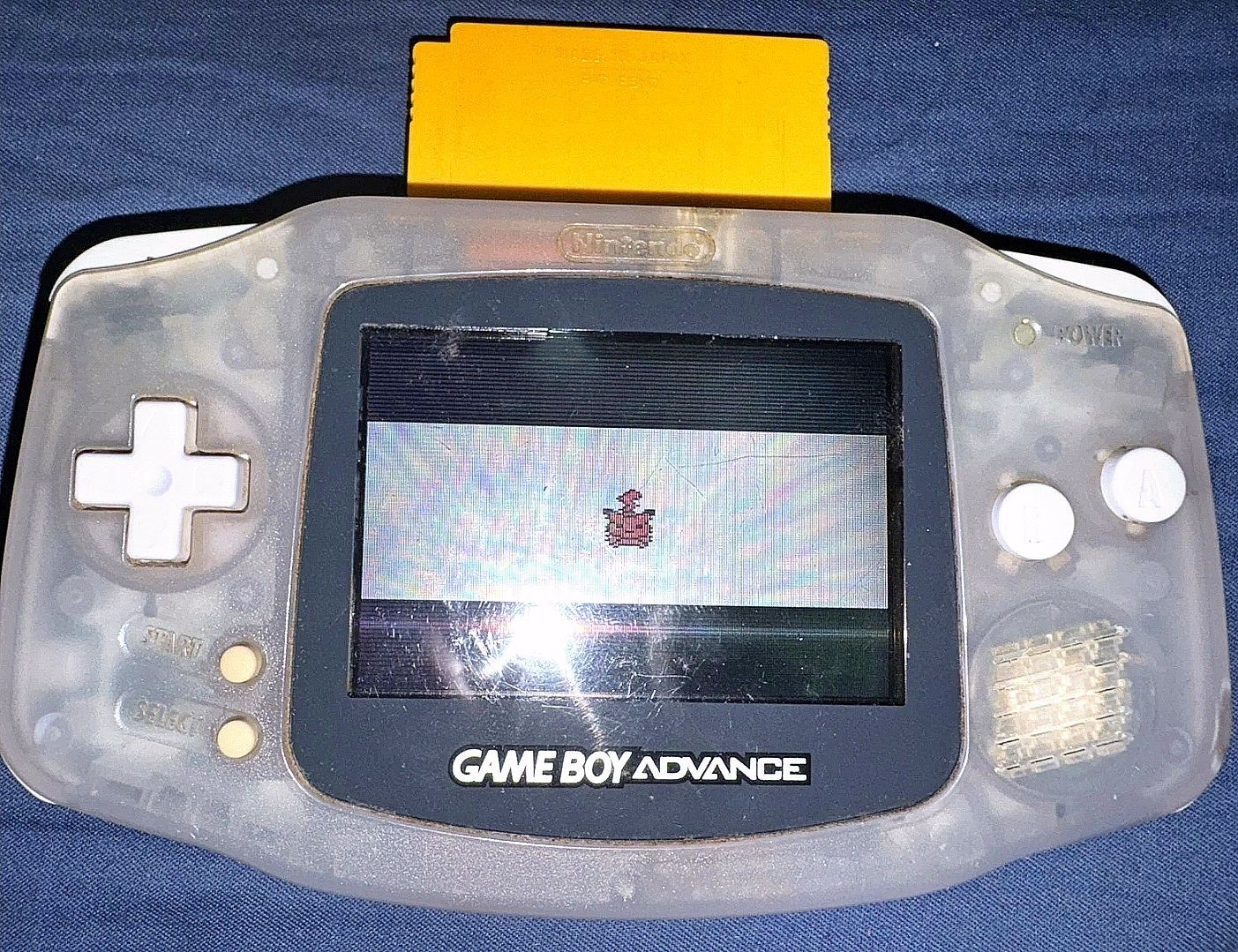 VINTAGE NINTENDO Glacier GBA Console Bundle: 12 Games 🟨 Pokemon Yellow ✅ TESTED