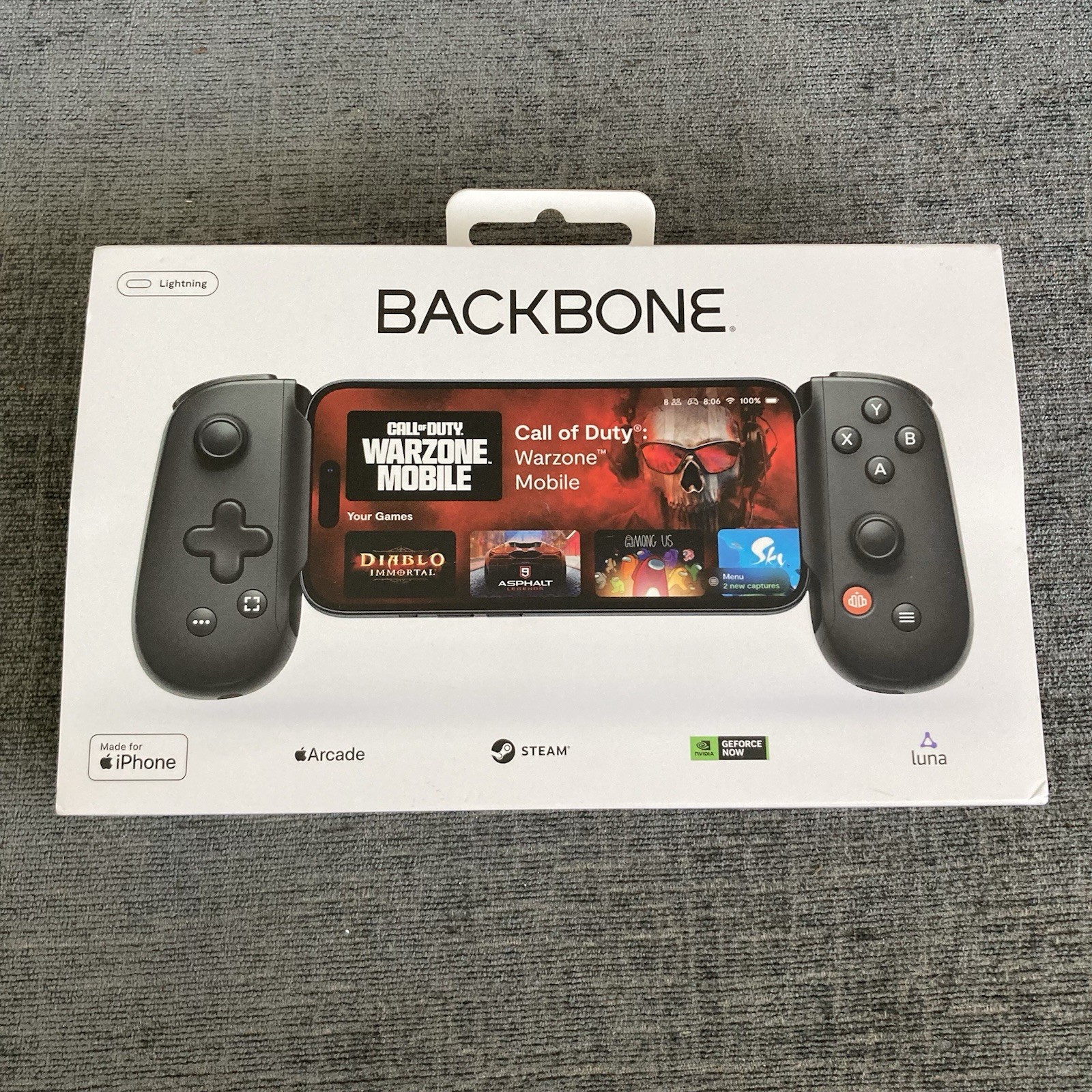 Backbone One (2nd Gen) Gaming Controller for iPhone Lightning Port Black New
