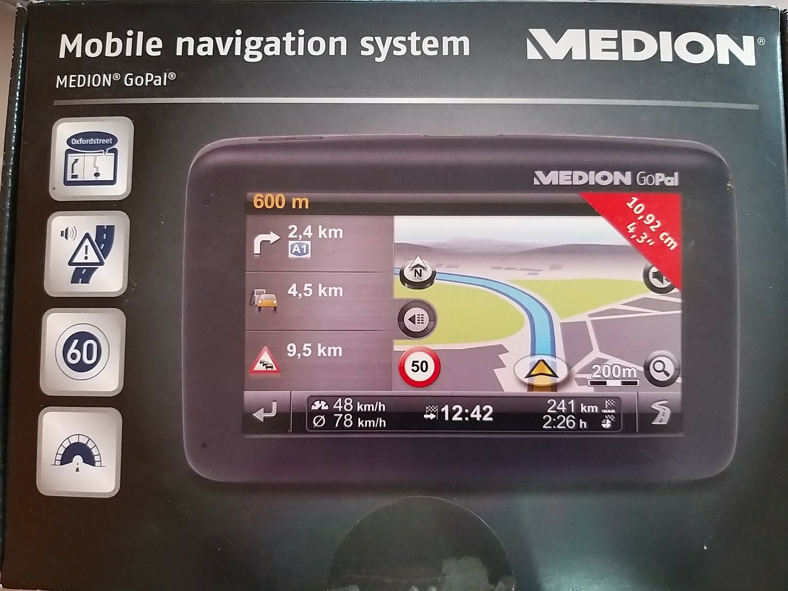 Medion GoPal MD 97999 Mobile Navigation System Black NIB