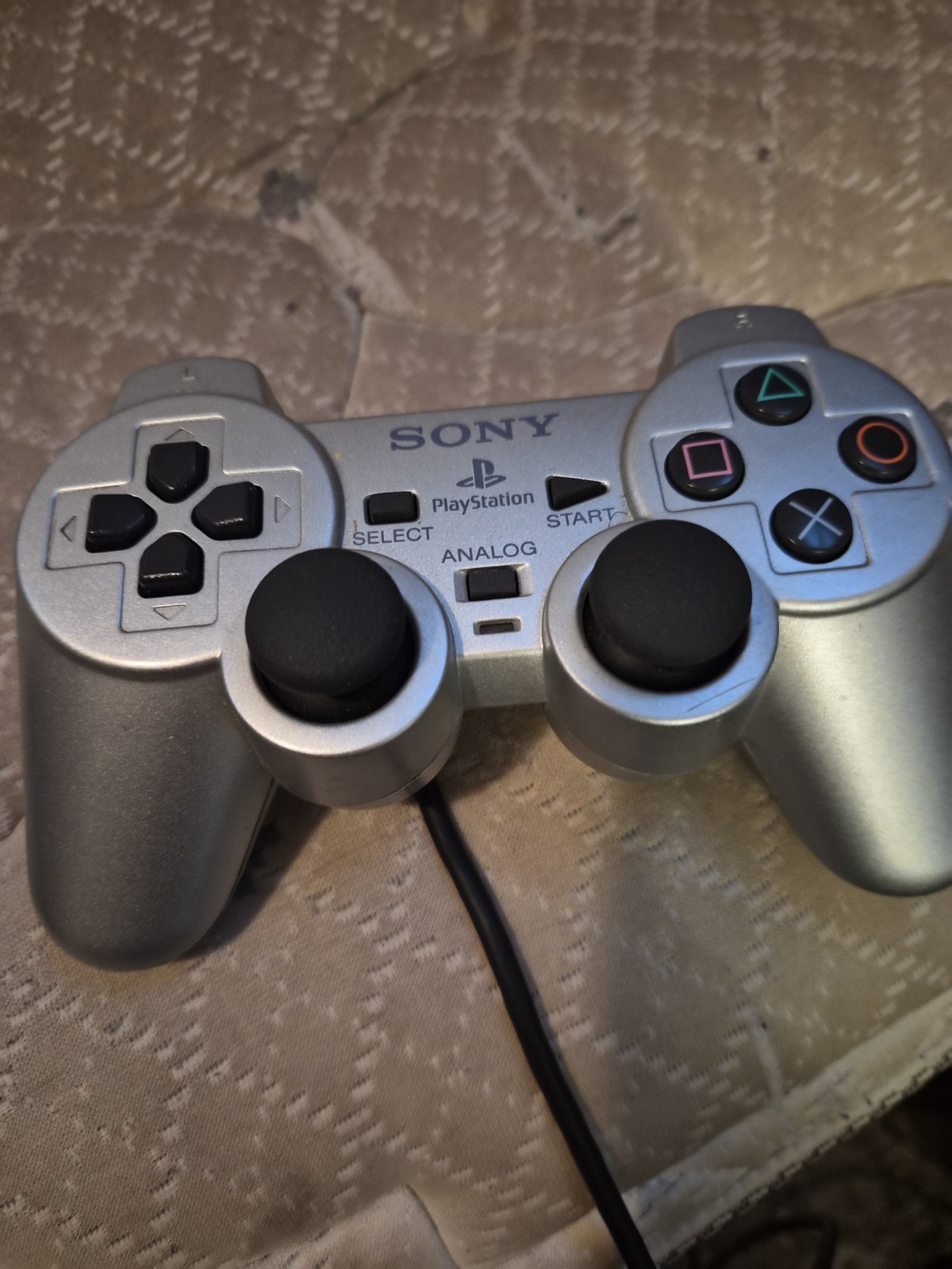Sony PlayStation 2 Black Console with Memory Card & Silver Controller SCPH-39001