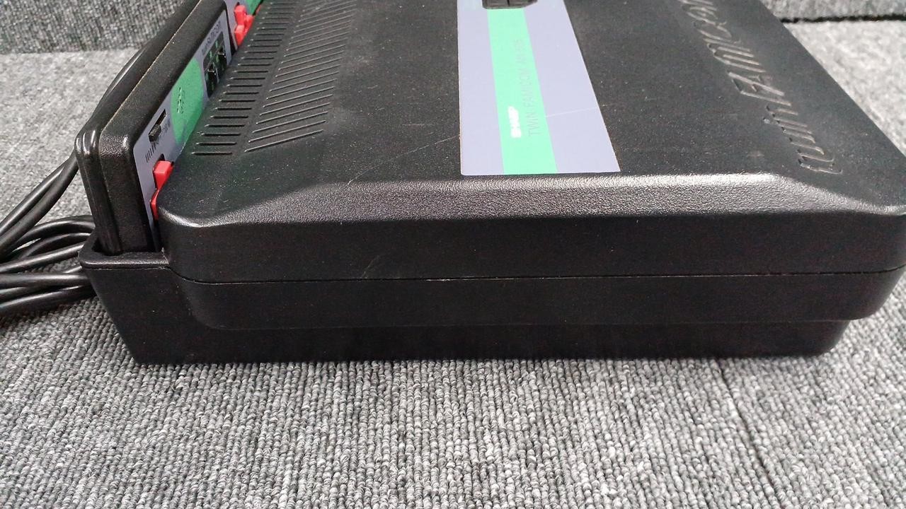SHARP Twin Famicom AN-505-BK Black Console w Super Mario Bros 3 & Elnac Treasure