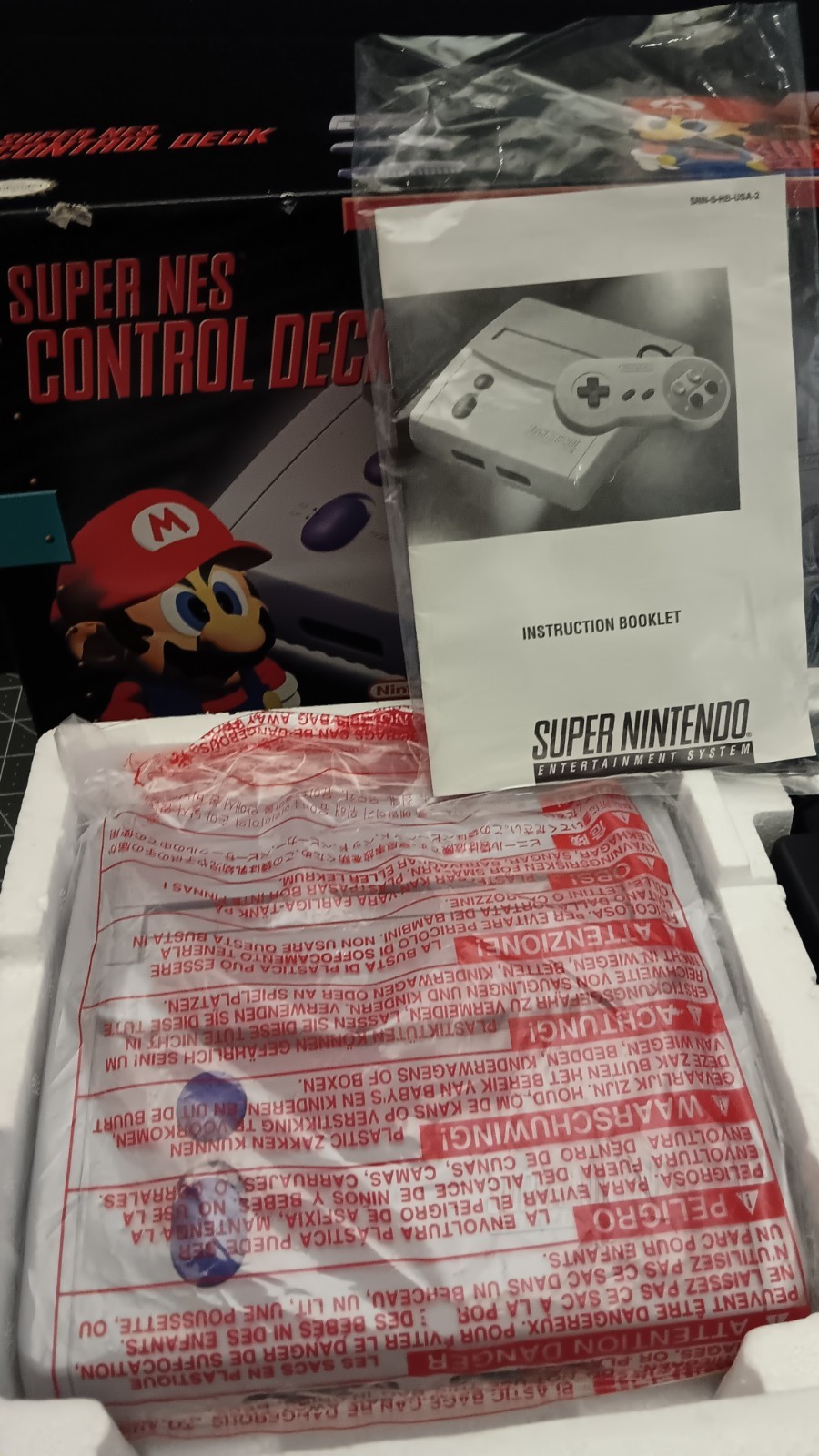 Super Nintendo SNES Jr Mini SNS-101 Console Control Deck Original UNUSED in Box