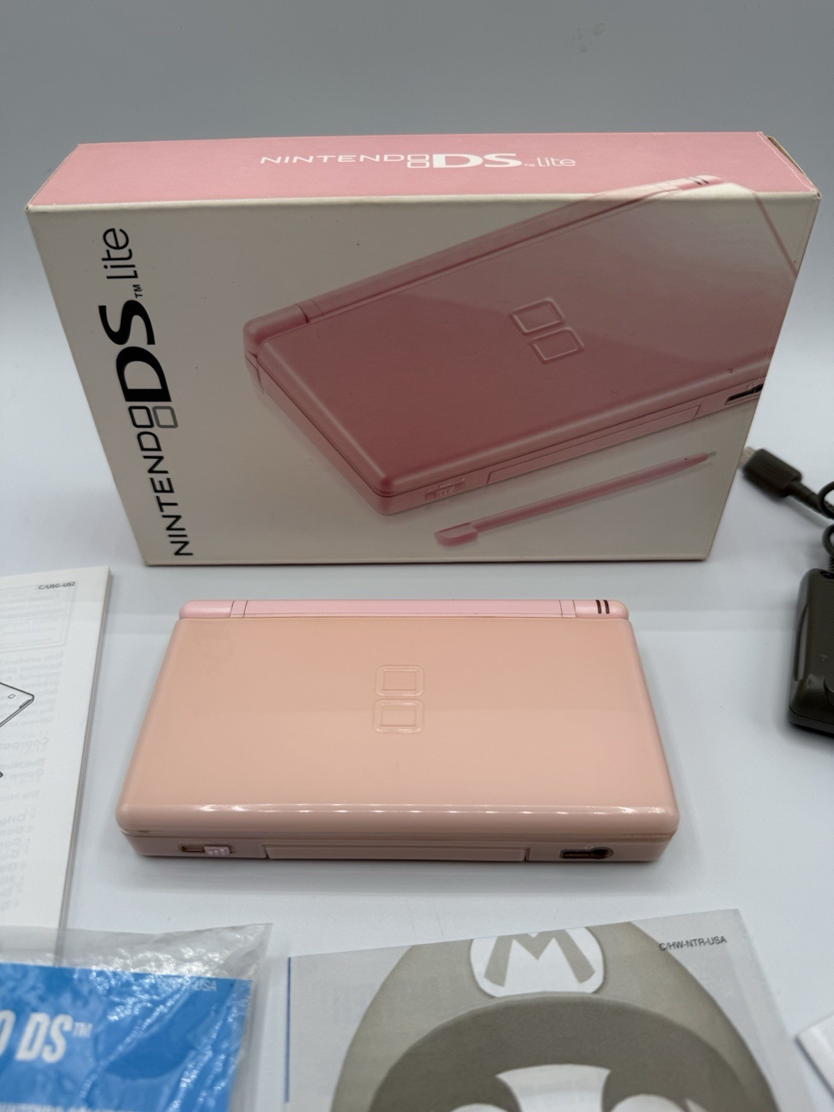 Nintendo DS Lite Console Pink Coral – CIB Complete In Box! Fair – Read Ad