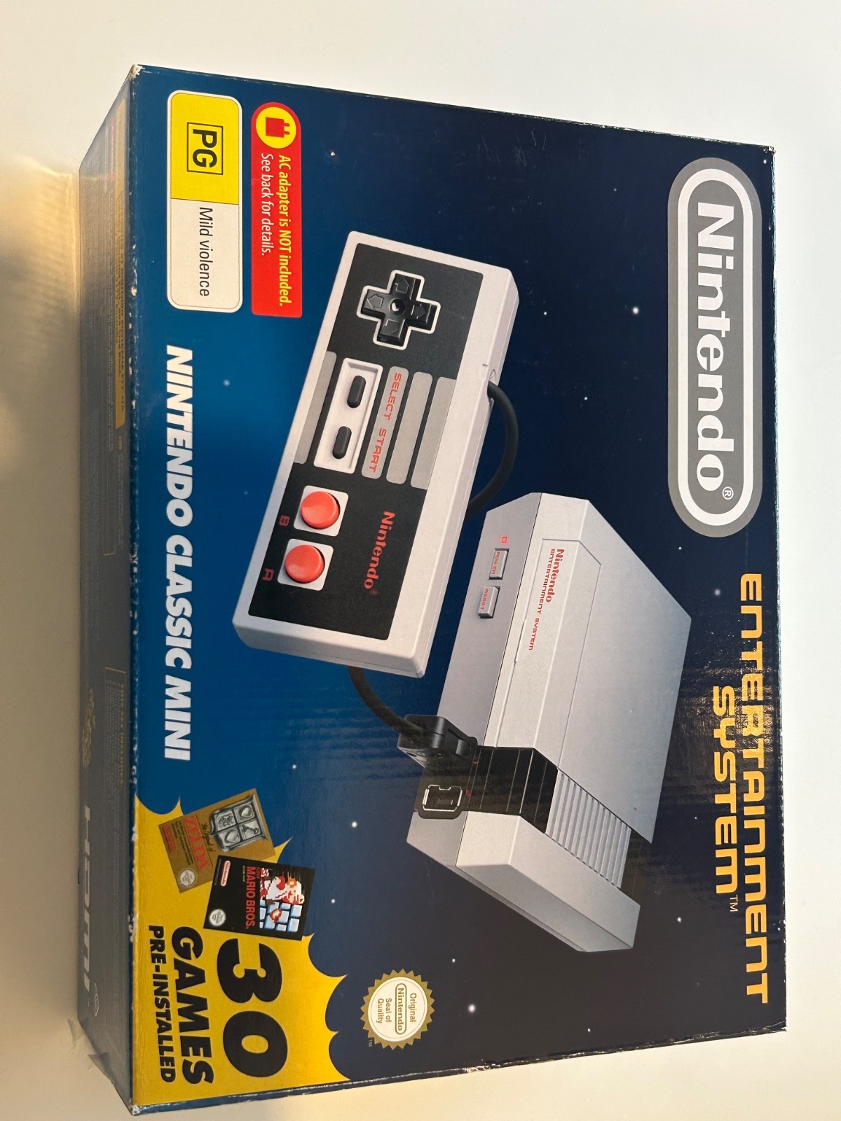 Nintendo NES Mini Classic HDMI Console Bundle with 30 built-in Games Genuine