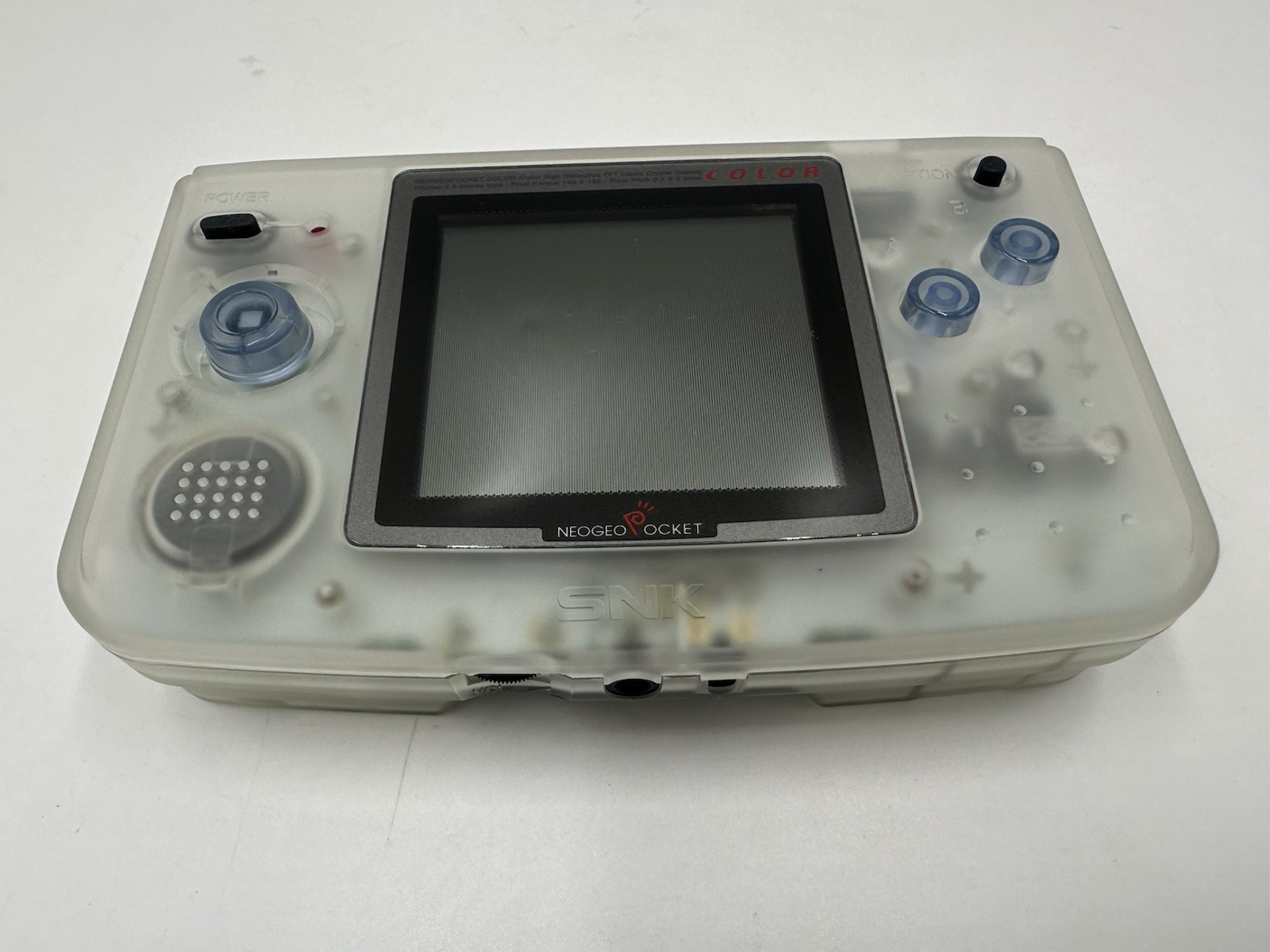 Neo Geo Pocket Color SNK Console Crystal White with box