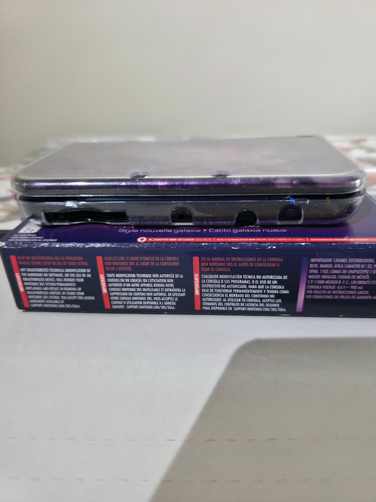 New Nintendo 3DS XL Galaxy Limited Edition System With Box And Games Lot