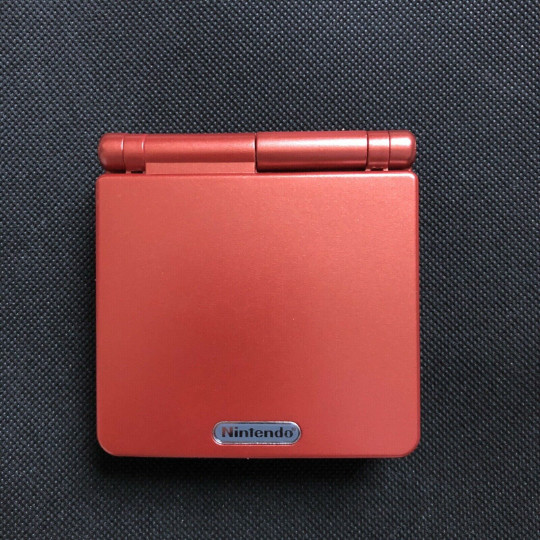 Nintendo Gameboy Advance SP Flame Red AGS-001 Refurbished + Charger