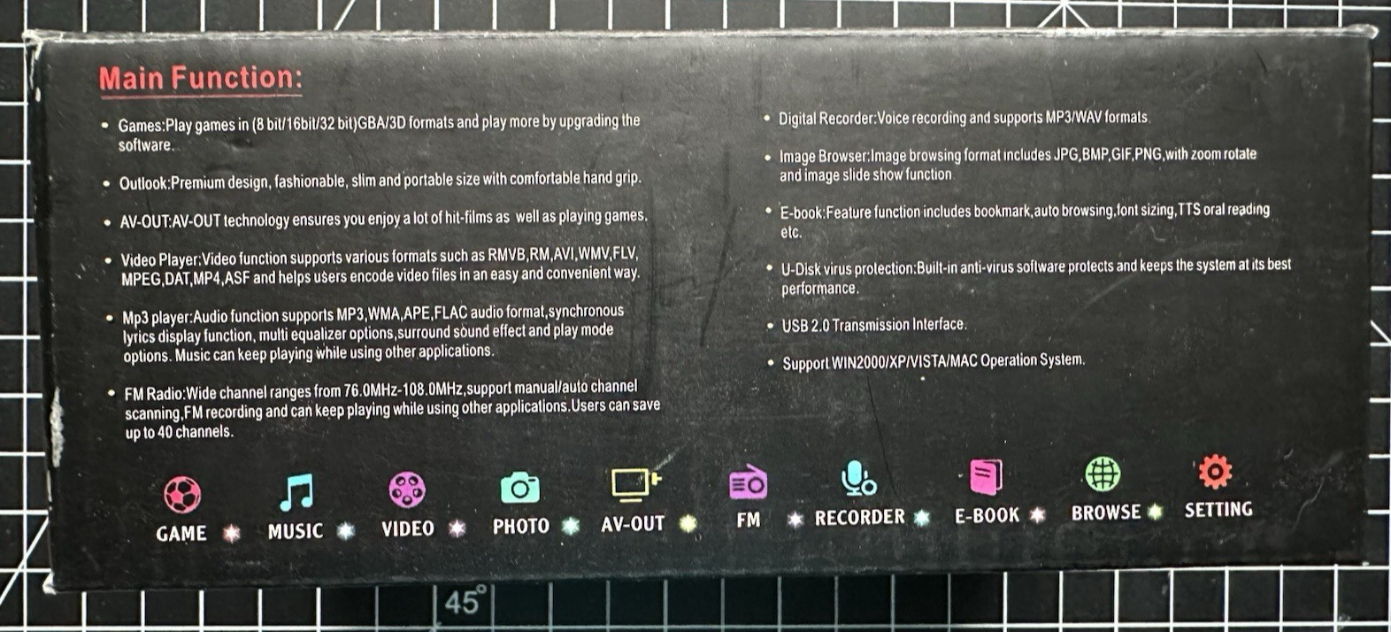 A320 MICRO GAME STATION Black Great Condition Retro Emulator – Never Used