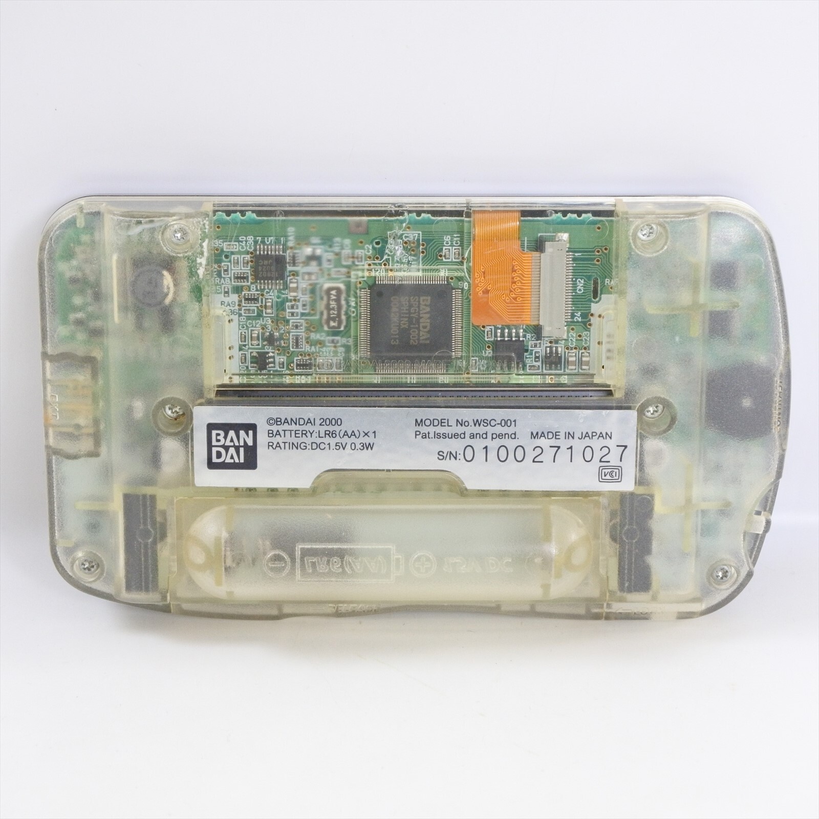 WonderSwan Color Console CRYSTAL BLACK WSC-001 Bandai 0100271027 ws