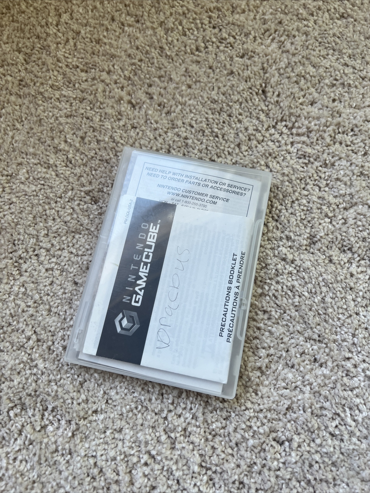 Nintendo GameCube Gameboy Player Start Up Disc With Case And Manual