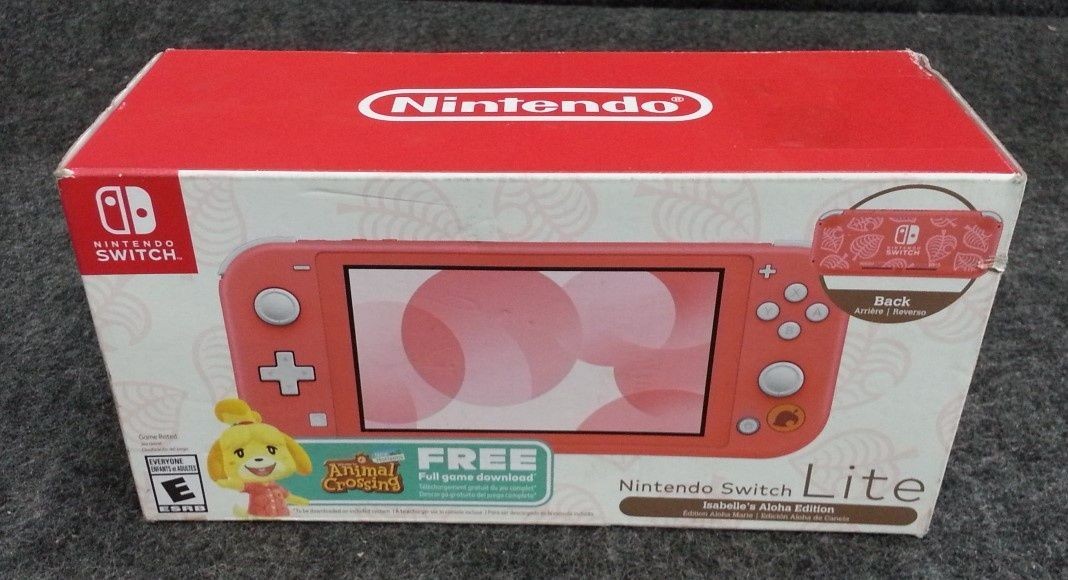 NINTENDO Switch Lite Animal Crossing: New Horizons Isabelle’s Aloha Edition
