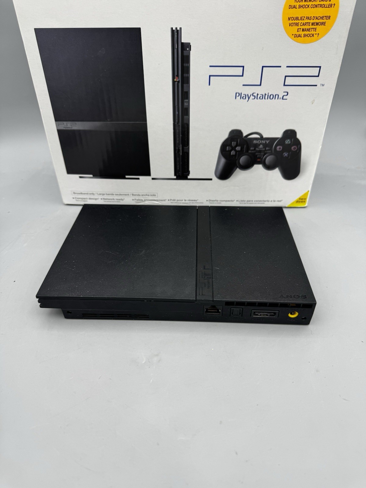 PlayStation 2 Slim Tested & Cleaned Complete In Box New Laser