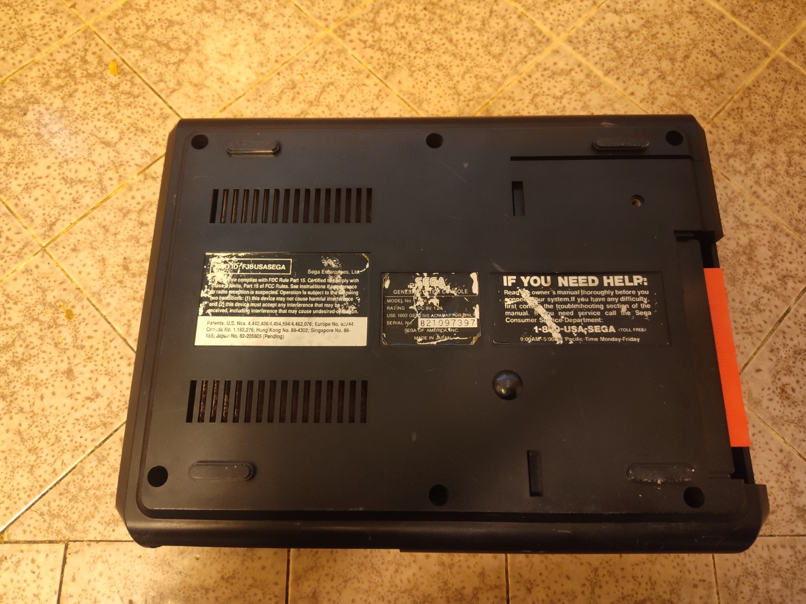 Sega Genesis Model 1 (1601) Console Only Untested Sold AS IS Parts Repair