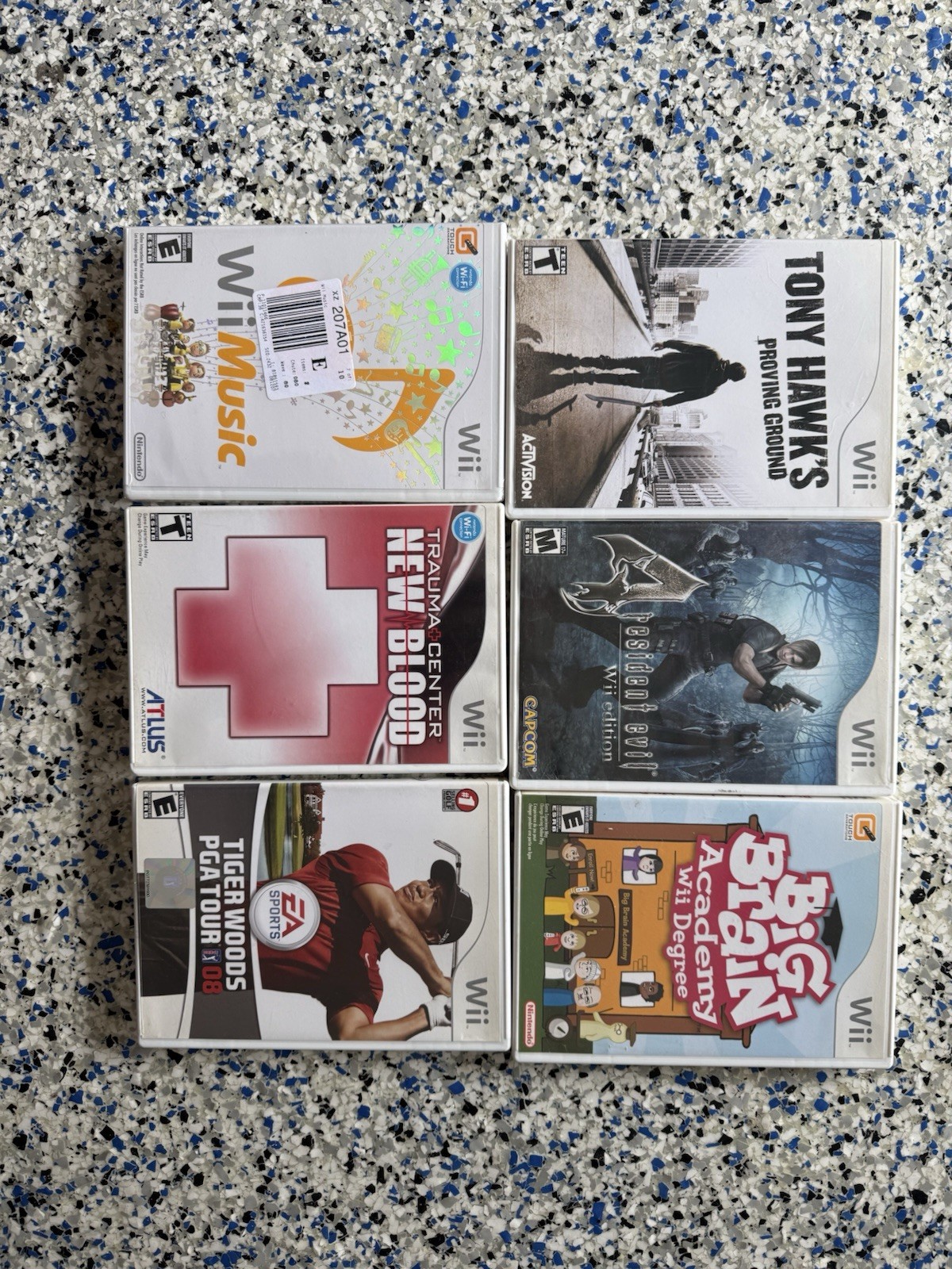 Nintendo Wii Console CIB w/ Wii Sports Bundle Tested + 6 Games – Barely Played