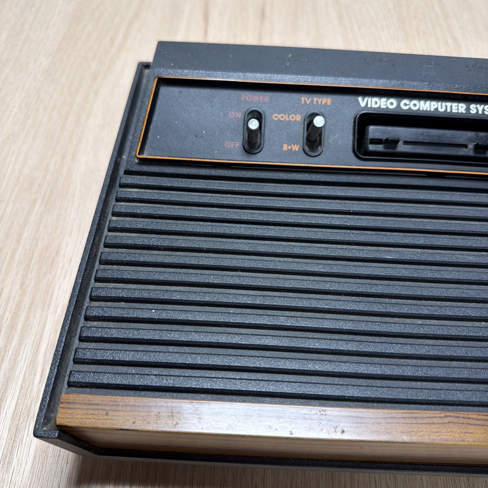 Vtg Atari CX-2600 A Untested For Parts Or Repair As Is CONSOLE Faux Wood 2600
