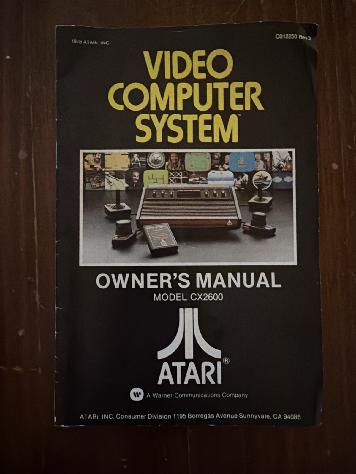 Atari 2600 Launch Edition MANUAL ONLY