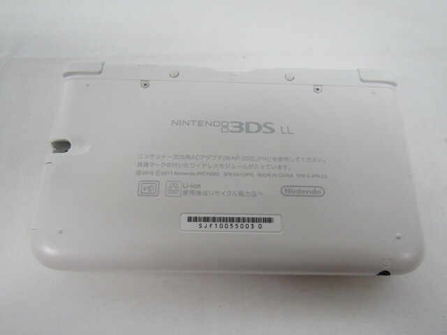 Nintendo 3DS LL White japanese ver Memory Card 4GB touch pen included work well