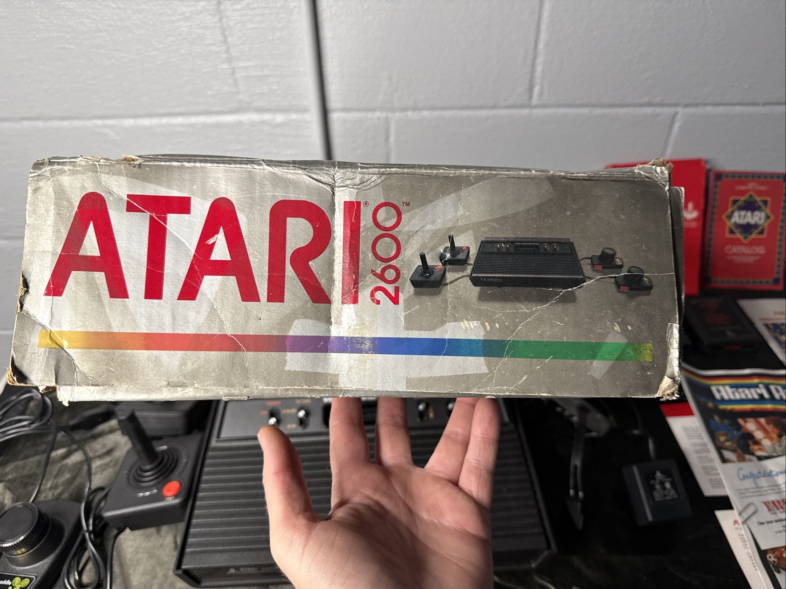 Atari 2600 Darth Vader Console Boxed + Controllers Cables 2 Games – Great – Read