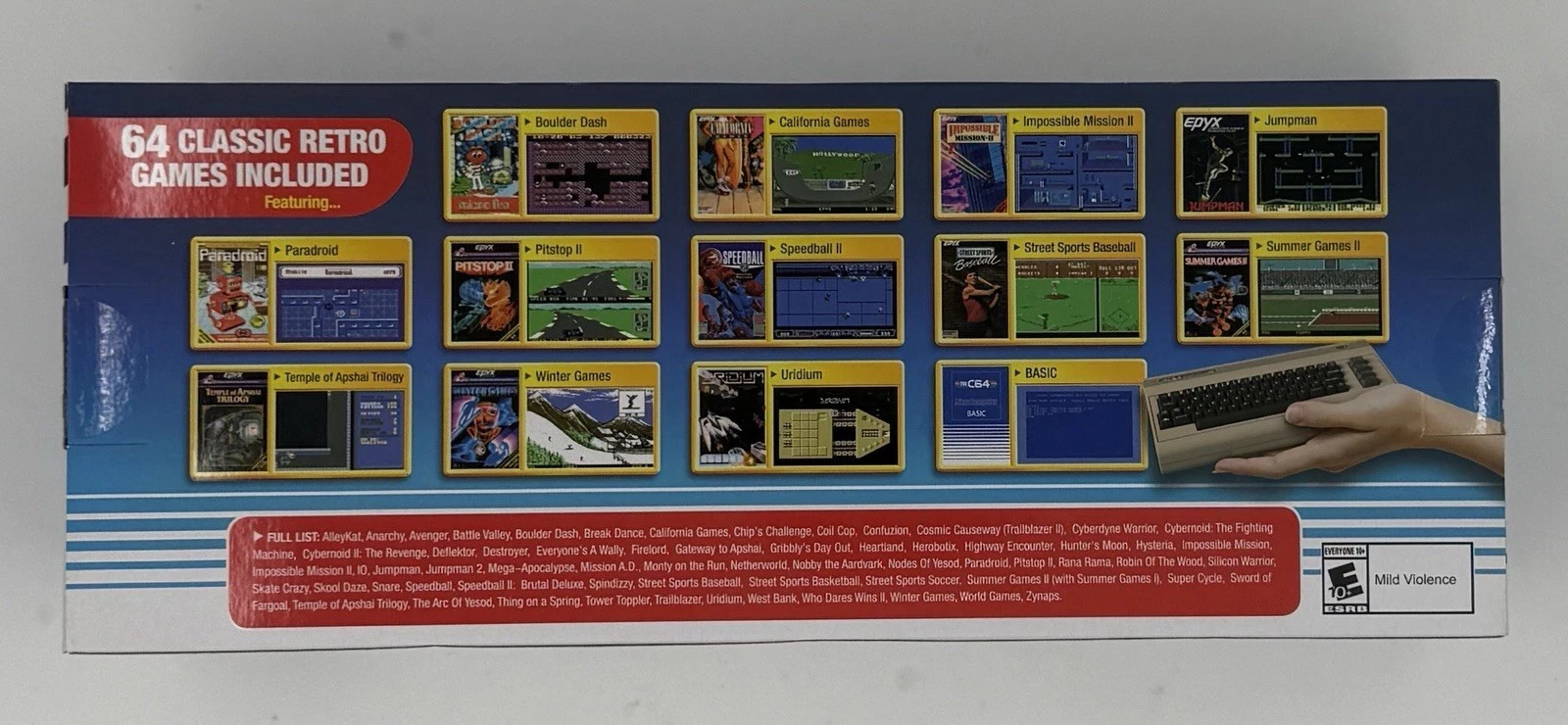 NEW THE C64 MINI Commodore – 64 Retro Games On Console & Joystick RATED E NEW
