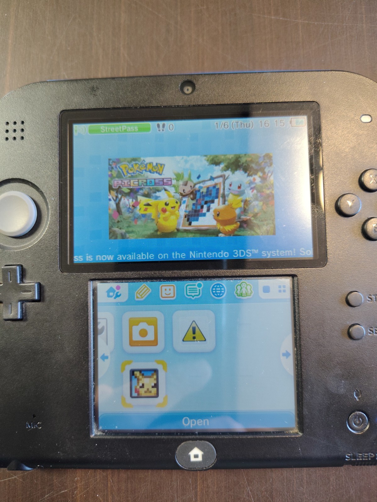 Nintendo 2DS Black/Blue Handheld System FTR-001