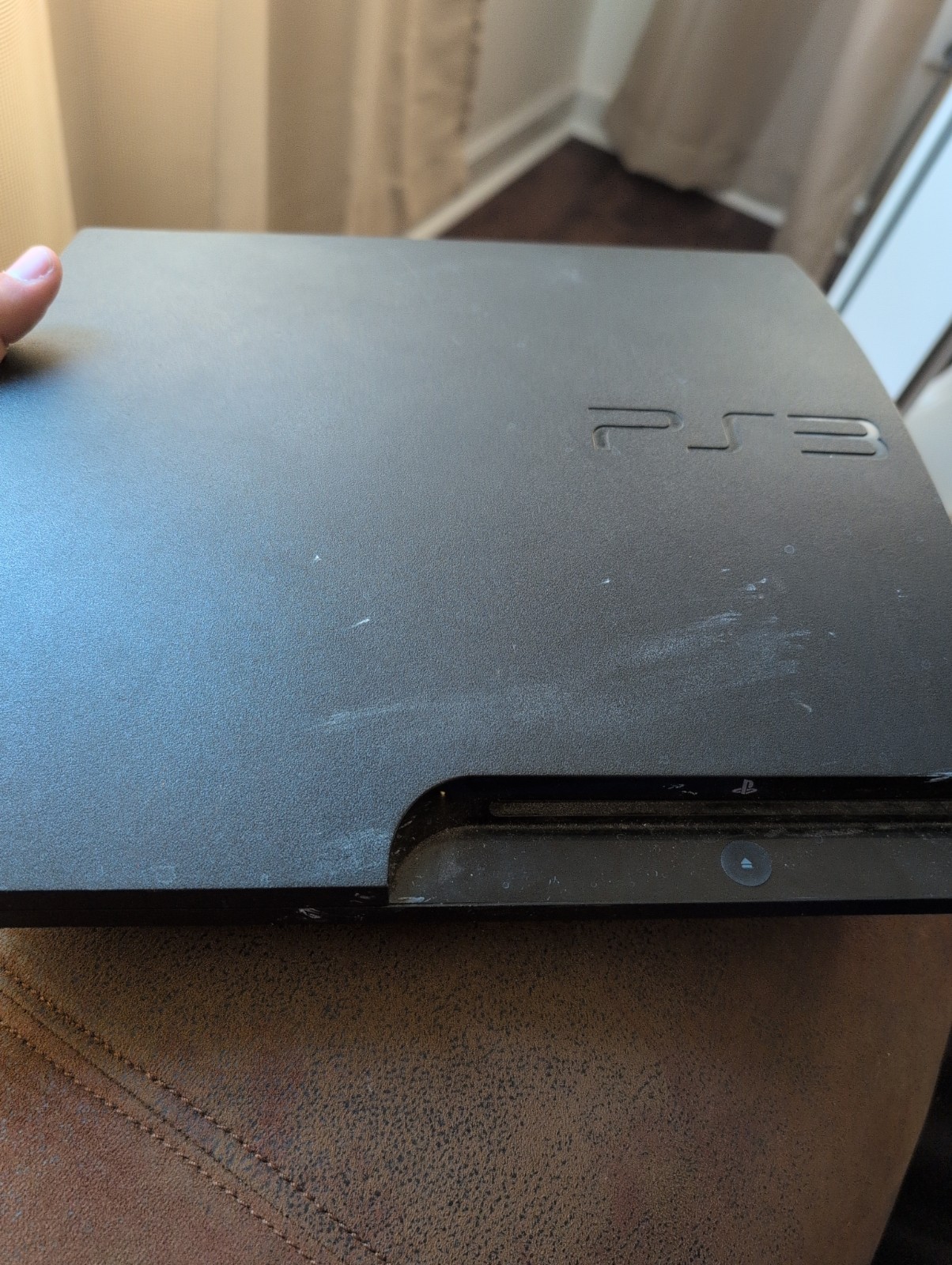 PS3 Slim 160GB Black 1080p NTSC CECH-3001A *FOR PARTS ONLY*