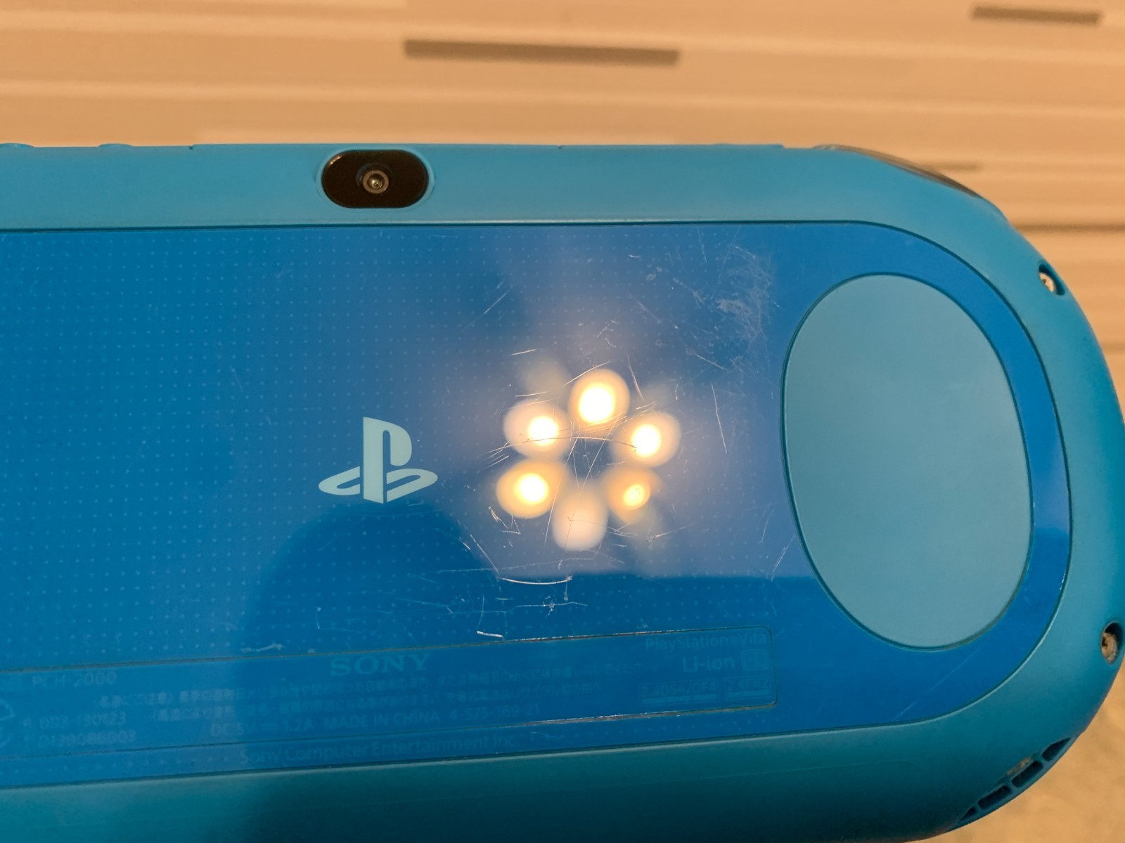 SONY PlayStation PS Vita PCH-2000ZA23 soft set Aqua Blue