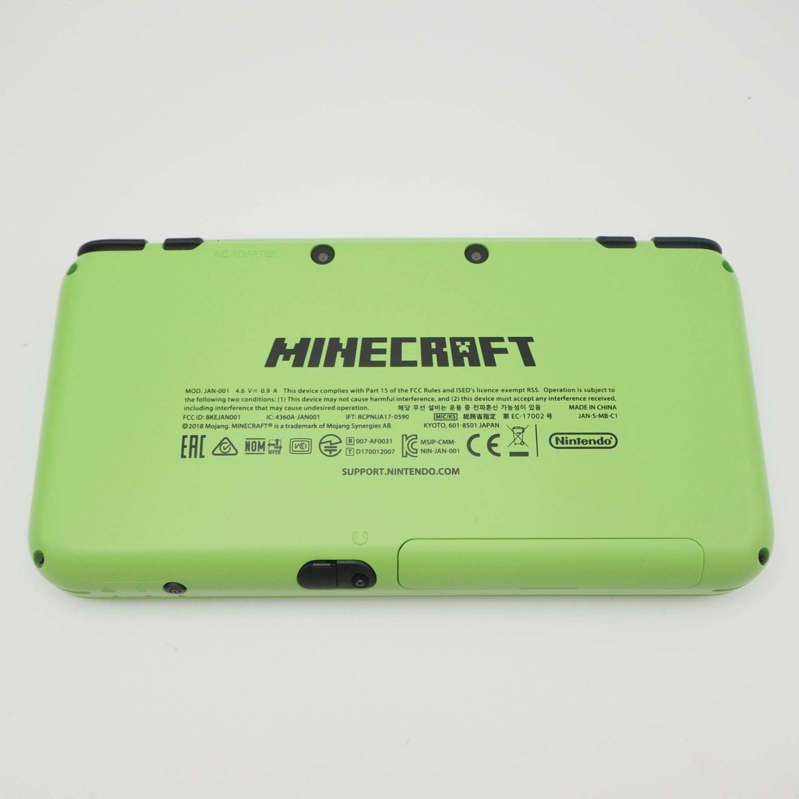 New Nintendo 2DS XL LL Minecraft Creeper Edition Console Japanese w/Box, Charger