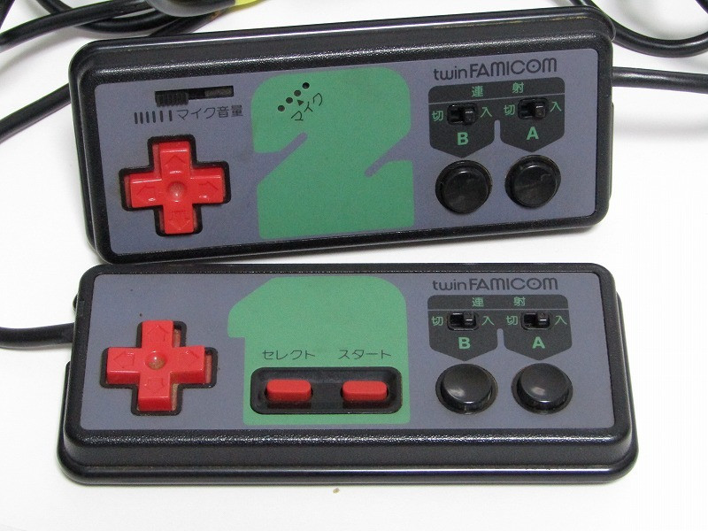 USA Sharp Twin Famicom Console Black Model AN-505-BK Famicom with Games Working!