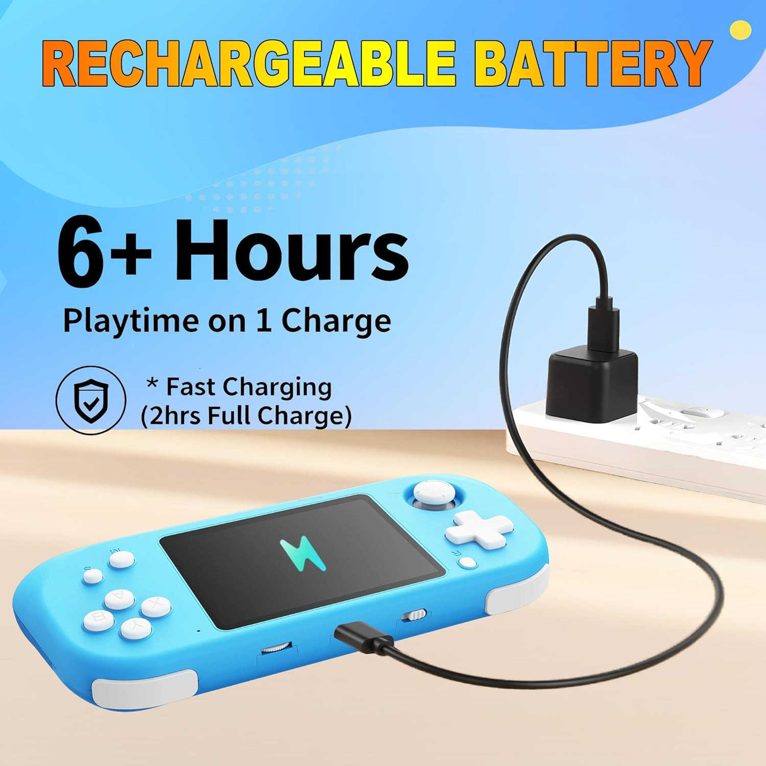 Portable 3.5” IPS Handheld Game Console with 139 Preloaded 32-Bit Games