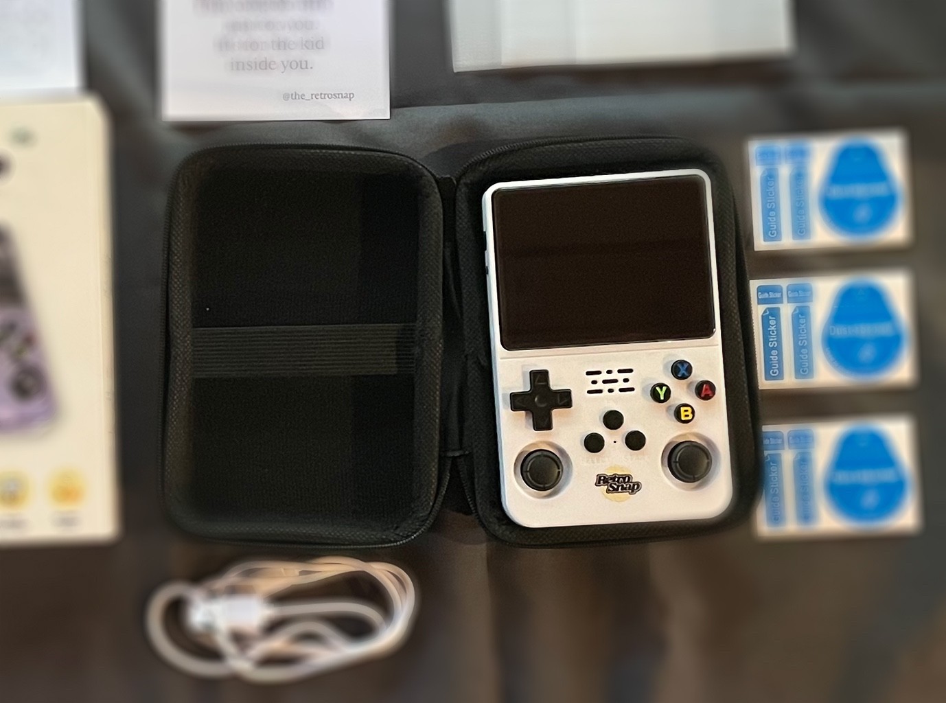 RetroSnap Handheld Console — LN, Mint Condition (White / 128GB / 40,000 Games)